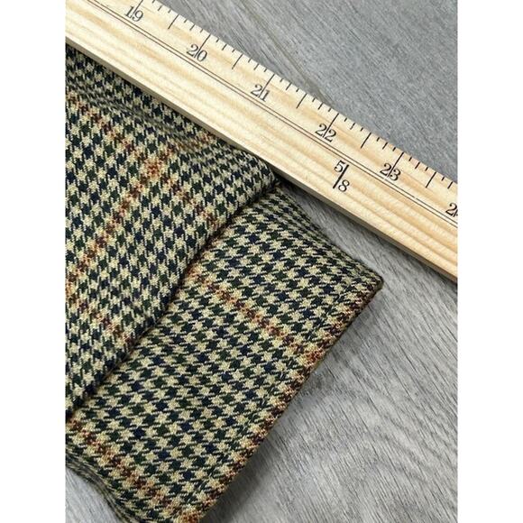 Hickey Freeman Mens Jacket Button Up Long Sleeve Houndstooth Black Tan Size L - Picture 9 of 10